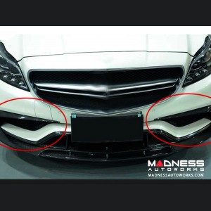 Mercedes-Benz CLS-Class W218 AMG Front Bumper Fins - Carbon Fiber